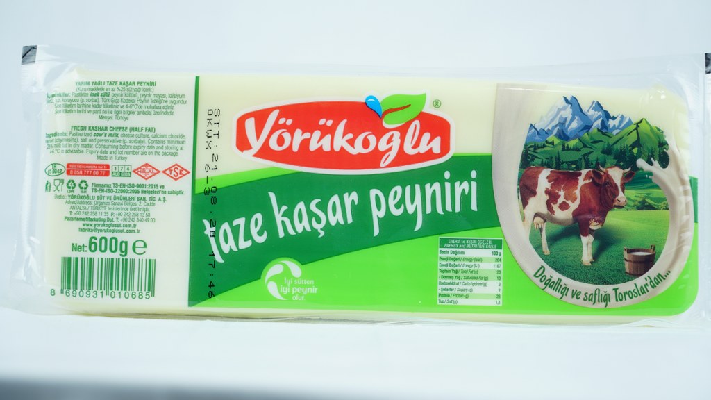Yörükoğlu Taze Kaşar Peynir 600 Gr.